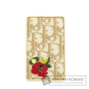 Christian Dior Trotter Flower Motif Canvas Wallet